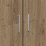 vidaXL Buffet en chêne artisanal 70x35x180 cm Bois d'ingénierie