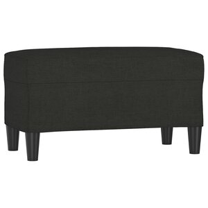 vidaXL Banc Noir 70x35x41 cm Tissu