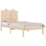 vidaXL Cadre de lit sans matelas bois massif 100x200 cm