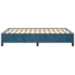 vidaXL Cadre de lit sans matelas bleu foncé 120x190 cm velours