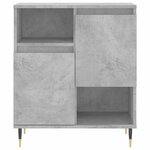 vidaXL Buffets 2 Pièces gris béton bois d'ingénierie