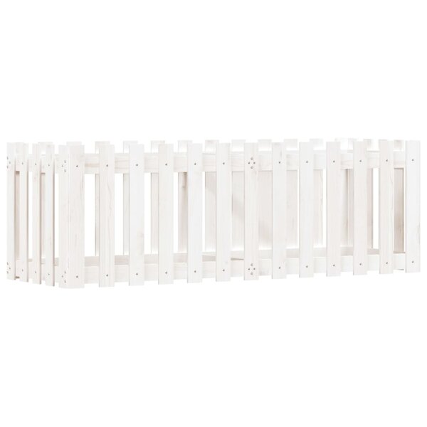 vidaXL Lit surélevé de jardin design de clôture 150x50x50cm pin massif