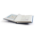 Classeur à bandes pour timbres 64 pages blanches. Couleur - Bleu
