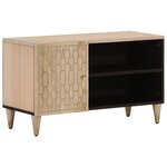 vidaXL Meuble TV 80x31x46 cm bois massif de manguier