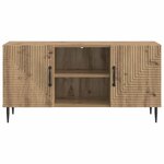 vidaXL Meuble TV 102 x 34 5 x 50 cm Chêne artisanal Bois d'ingénierie