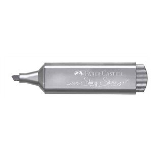 Surligneur textliner 1546 metallic  argent faber-castell