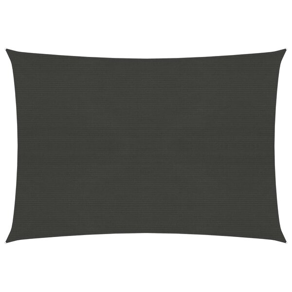 vidaXL Voile d'ombrage 160 g/m² Anthracite 2x3 m PEHD