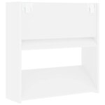 vidaXL Armoires à chaussures murales 4 Pièces blanc bois d'ingénierie