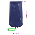 vidaXL Réservoir d'eau avec robinet pliable 250 L PVC