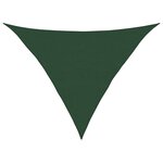 vidaXL Voile d'ombrage 160 g/m² Vert foncé 5x5x6 m PEHD