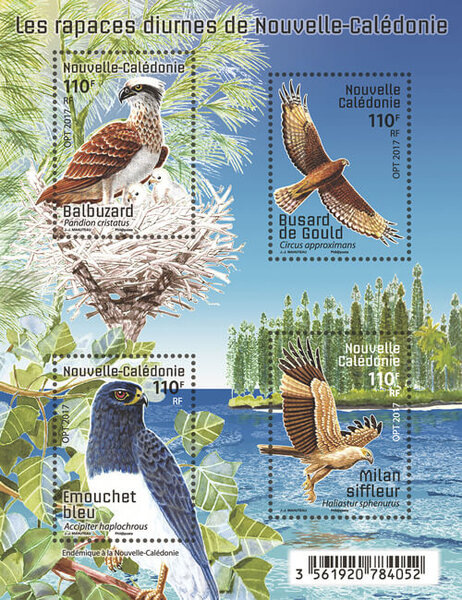 Nouvelle-Calédonie - Bloc Rapaces diurnes