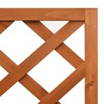 vidaXL Jardinière d'angle en treillis 40x40x150cm Bois de sapin massif