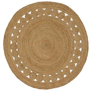 vidaXL Tapis de surface Naturel Ø 120 cm Jute