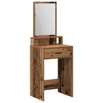 Coiffeuse vidaXL avec tiroirs en bois vintage 50x41x140 cm