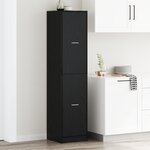 vidaXL Cabinet d'Apothicaire Chêne Noir 40x41x174 5 cm Bois d'Ingénierie