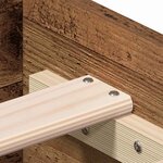 vidaXL Cadre de lit Bois Ancien 140 x 190 cm Bois d'ingénierie