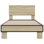 vidaXL Cadre de lit sans matelas chêne sonoma 75x190 cm