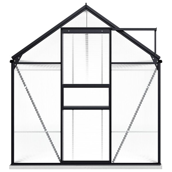 vidaXL Serre avec cadre de base Anthracite Aluminium 9 31 m²