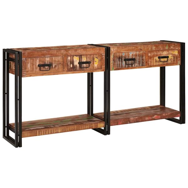 vidaXL Ensemble de Tables Console avec tiroir Autre 2 Pièces Multicolore