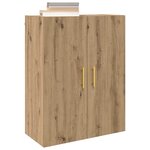 vidaXL Meuble mural Marron 69 5 x 34 x 90 cm Bois d'ingénierie