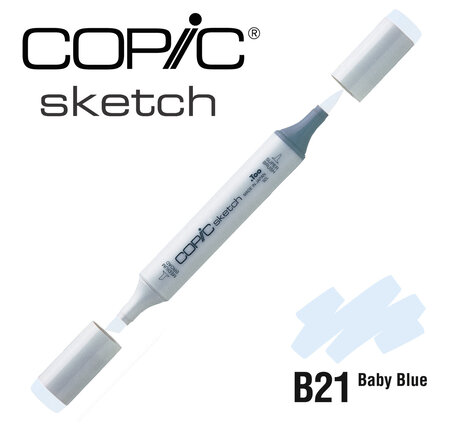 Marqueur à l'alcool Copic Sketch B21 Baby Blue