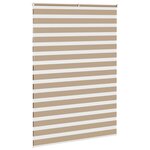 vidaXL Store zèbre marron sable largeur du tissu 150 9 cm polyester