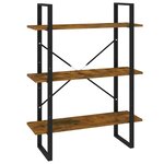 vidaXL Bibliothèque Chêne fumé 80x30x105 cm Bois d'ingénierie