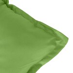 vidaXL Coussins de chaise à dossier haut lot de 2 vert mélangé tissu