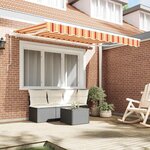 vidaXL Auvent Rétractable Jaune 300 x 200 cm tissu