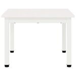 vidaXL Table basse Blanc 50 x 50 x 36 cm Bois de pin massif