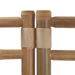 vidaXL Cloison de séparation pliante 6 panneaux 240 cm Bambou et toile