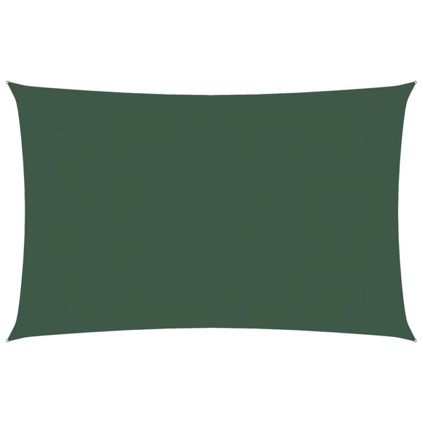 vidaXL Voile de parasol tissu oxford rectangulaire 4x7 m vert foncé