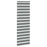 vidaXL Store zèbre gris foncé largeur du tissu 85 9 cm polyester