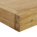 vidaXL Étagères murales 2 Pièces 90x15x4 cm bois de teck massif