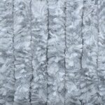 vidaXL Rideau anti-mouches blanc et gris 100x200 cm chenille