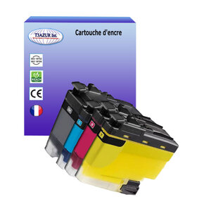 T3AZUR- 4x Cartouches compatibles avec Brother MFC-J5340DW  MFC-J5345DW  MFC-J5740DW  MFC-J6540DW  MFC-J6940DW  LC422XL