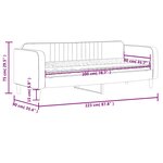 vidaXL Lit de jour avec matelas jaune 80x200 cm velours