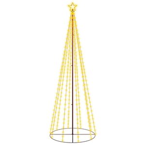 vidaXL Arbre de Noël cône 310 LED Blanc chaud 100x300 cm