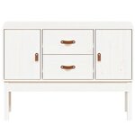vidaXL Buffet Blanc 110x40x78 cm Bois massif de pin