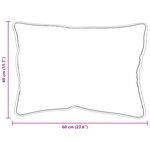 vidaXL Oreillers 2 Pièces Blanc 40 x 60 cm 85gsm 100  polyester