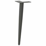 vidaXL Pieds de table basse coniques 4 pièces Anthracite 42-43 cm Acier