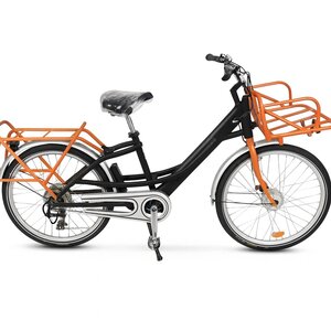 Vélo électrique du facteur  reconditionné - Taille normale - Noir / Orange