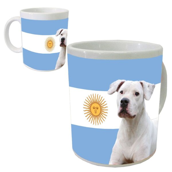 Tasse en céramique chien argentin cbkreation