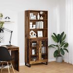 vidaXL Haut Armoire Bois ancien 69 5 x 34 x 180 cm Bois d'ingénierie