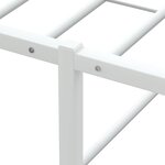 vidaXL Cadre de lit sans matelas blanc 100x200 cm métal
