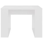 vidaXL Table d'appoint Blanc 50x50x35 cm Bois d’ingénierie