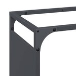 vidaXL Portant de bois chauffage anthracite 44x28x90 cm