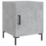 vidaXL Tables de chevet 2 Pièces gris béton 40x40x50 cm bois d’ingénierie