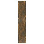 vidaXL Bibliothèque/Séparateur de pièce Chêne fumé Bois d'ingénierie