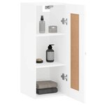 vidaXL Armoire murale blanc 34 5x34x90 cm bois d'ingénierie